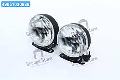 Фари додаткові білі, H3/12V/55W, D=90mm DK-W266