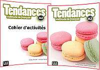 Tendances А2. Livre+Cahier d'activités. Комплект книг французької мови. Підручник+Зошит. CLE International