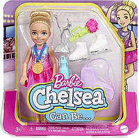 Barbie Chelsea Can Be Playset Blonde Кукла Челси Ice Skater HCK68