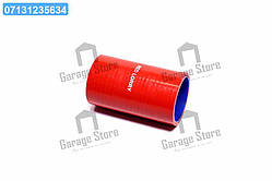 Патрубок радіатора КРАЗ 250,260 нижній (СИЛІКОН червоний, D=60 мм, L=120 мм) 255-1303011
