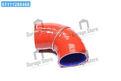 Патрубок повітряного фільтра  кутовий (СИЛІКОН червоний, D=68 мм, L=174 мм) 54112-1109600