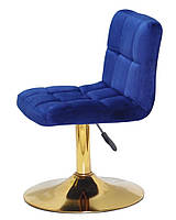 Стілець Arno GD-Base велюр, на золотій круглій нозі-опорі з регулюванням висоти, фото 3