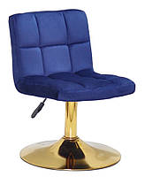 Стілець Arno GD-Base велюр, на золотій круглій нозі-опорі з регулюванням висоти, фото 2