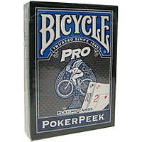 Карты Bicycle Pro Poker Peek Blue, 1017493blue