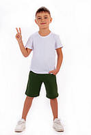 Детские шорты для мальчика / кулир 104, хаки