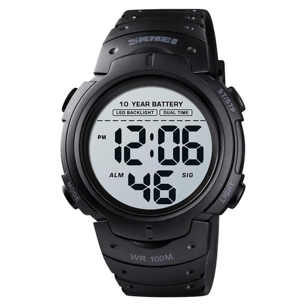 Skmei Чоловічі спортивні тактичні годинники Skmei Neon Black