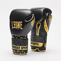Боксерські перчатки 12 унцій Leone DNA Black