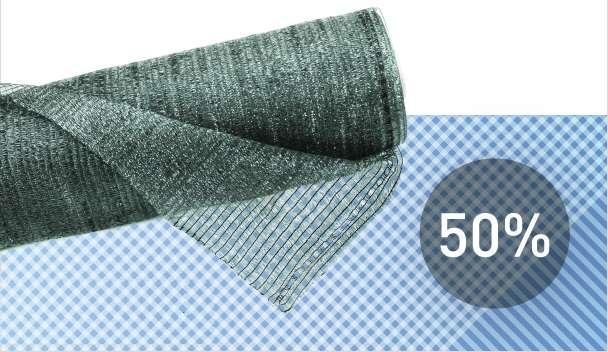 !Полімерна Сітка для затінювання 50% (4*50м)