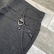 Штани жіночі з бавовни з бамбуком Kenalin, розмір XL, сірі, 9700-2, фото 2