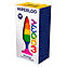 Силіконова анальна пробка Wooomy Hiperloo Silicone Rainbow Plug M, діаметр 2,9 см, довжина 11 см, фото 3