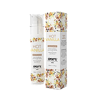 Масажна олія EXSENS Hot Vanilla 50мл розігріває, без цукру, без парабенів, їстівна