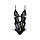 Боді з імітацією шкіри і стрепами ASUNA BODY black S/M Passion, фото 4