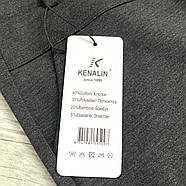 Штани жіночі з бавовни з бамбуком Kenalin, розмір XL, сірі, 9700-3, фото 7