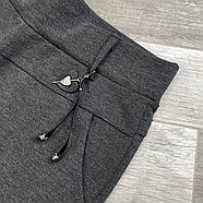 Штани жіночі з бавовни з бамбуком Kenalin, розмір XL, сірі, 9700-3, фото 3