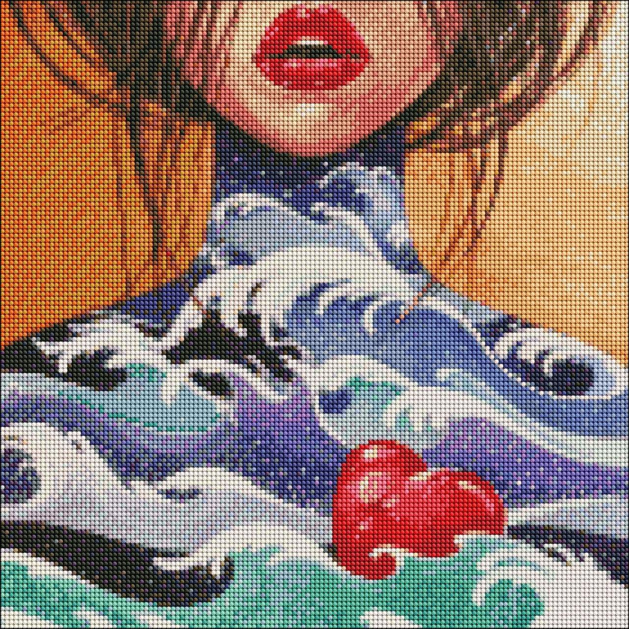Алмазна мозаїка - Серце океану ©lesya_nedzelska_art 40x40 см Ideyka AMO7268