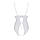 Боді з ажурним декором та відкритим кроком Ursula Body white S/M — Passion, фото 5