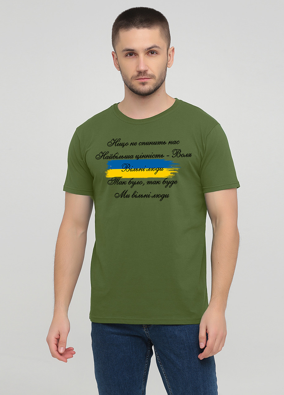 Футболка чоловіча Мальта M385-24_вільні_люди оливкова S Оливкова