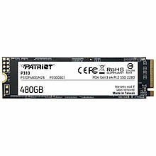 SSD M.2 Patriot P310 480GB NVMe 2280 PCIe 3.0x4 3D NAND TLC