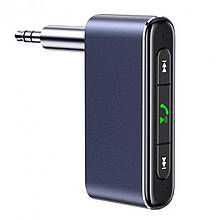 Bluetooth ресивер Usams US-SJ519 3.5DC Mini Car Wireless Audio Receiver BT5.0 Grey