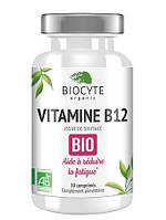 Дієтична добавка зменшує втому та сприяє утворенню еритроцитів Vitamine B12 Bio, 30 шт