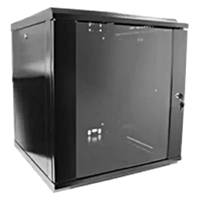 Hypernet WMNC66-12U-FLAT-BLACK 12U 600x600 Шафа коммутаційна настінна розбірна, фото 1