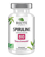 Дієтична добавка підвищує тонус та імунітет організму Spiruline Bio, 60 шт