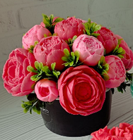 Подарки девушкам женщинам на 14 февраля 8 марта день рождения букеты из мыльных роз из твердого мыла, 17 шт.