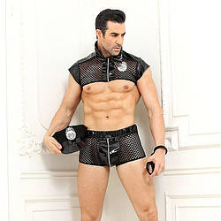 Чоловічий еротичний костюм поліцейського S/M Строгий Альфред (SO2286)