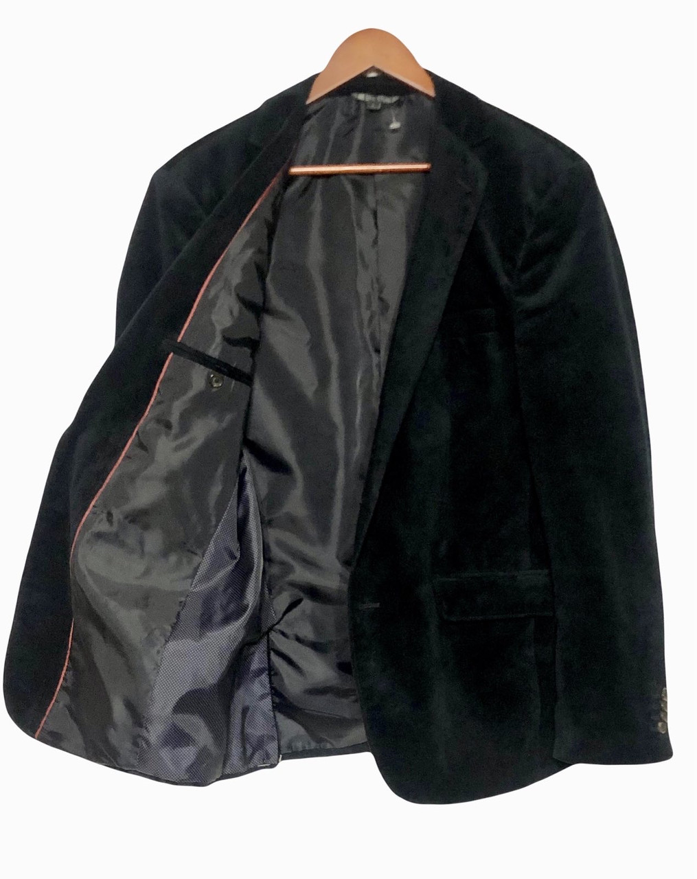 Велюровый мужской пиджак Benstone 46-48 размер - фото 2 - id-p1782711956