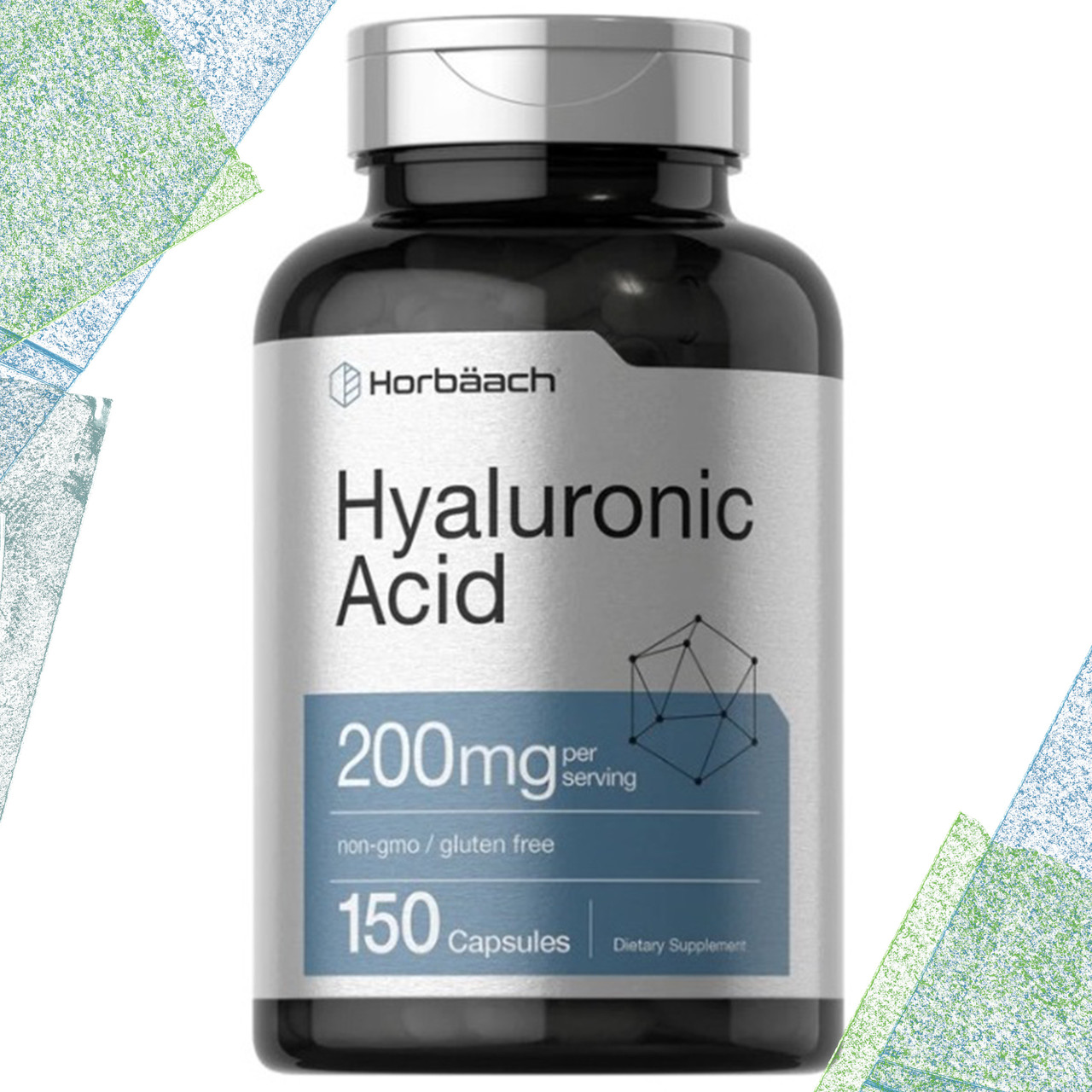 Гіалуронова кислота Horbaach Hyaluronic Acid 200 мг на порцію 150 капсул
