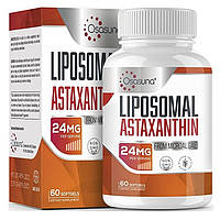 Липосомальный Астаксантин Osasuna Liposomal Astaxanthin 24 мг на порцию 60 гелевых капсул