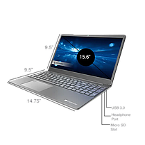 Новий ультрабук Gateway GWTN156-7BL/15.6"/Core i3 2ядра 4.1GHz/4GB DDR4/128GB SSD/UHD Graphics/Webcam/Чехол, фото 2