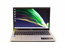 Ультрабук Б-клас Acer Aspire 3/15.6"/Core i3-1115G4 2 ядра 4.1GHz/4GB DDR4/128GB SSD M.2/UHD Graphics/WebCam, фото 2