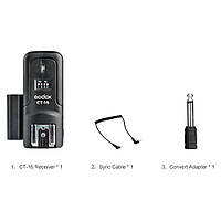 Радіосинхронізатор Godox CT-16 для Canon, Nikon, Sony, Pentax, фото 2