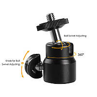 Кульова головка 1/4" на 1/4" для штатива, стійки, фото 3