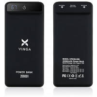 Батарея універсальна Vinga 20000 mAh QC3.0 Display soft touch black (VPB2QLSBK), фото 10