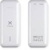 Батарея універсальна Vinga 10000 mAh glossy white (VPB1MWH), фото 7