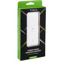 Батарея універсальна Vinga 10000 mAh glossy white (VPB1MWH), фото 9