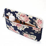 Чохол для ноутбука Canvaslife 13-14", Blue Camellia, фото 3