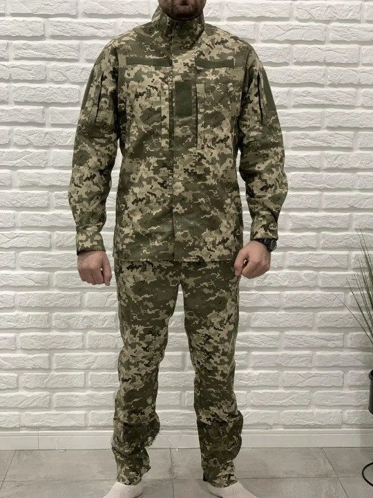 Армійський костюм для ЗСУ, тактична військова форма ріп-стоп Україна Піксель,Військові костюми 54 розмір