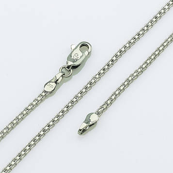 XUPING Ланцюжок Родій плетіння італійський бісмарк, Довжина 60см, Ширина 0.2см