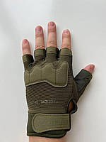Перчатки беспалые защитные Ultimatum Олива,Тактические перчатки без пальцев M