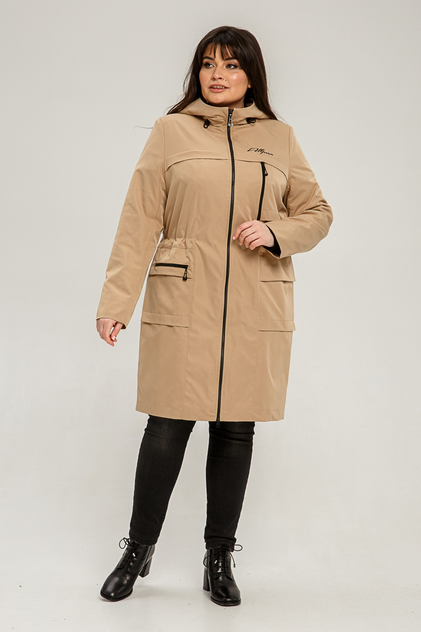 Демісезонний жіночий плащ із плащівки, фото 1