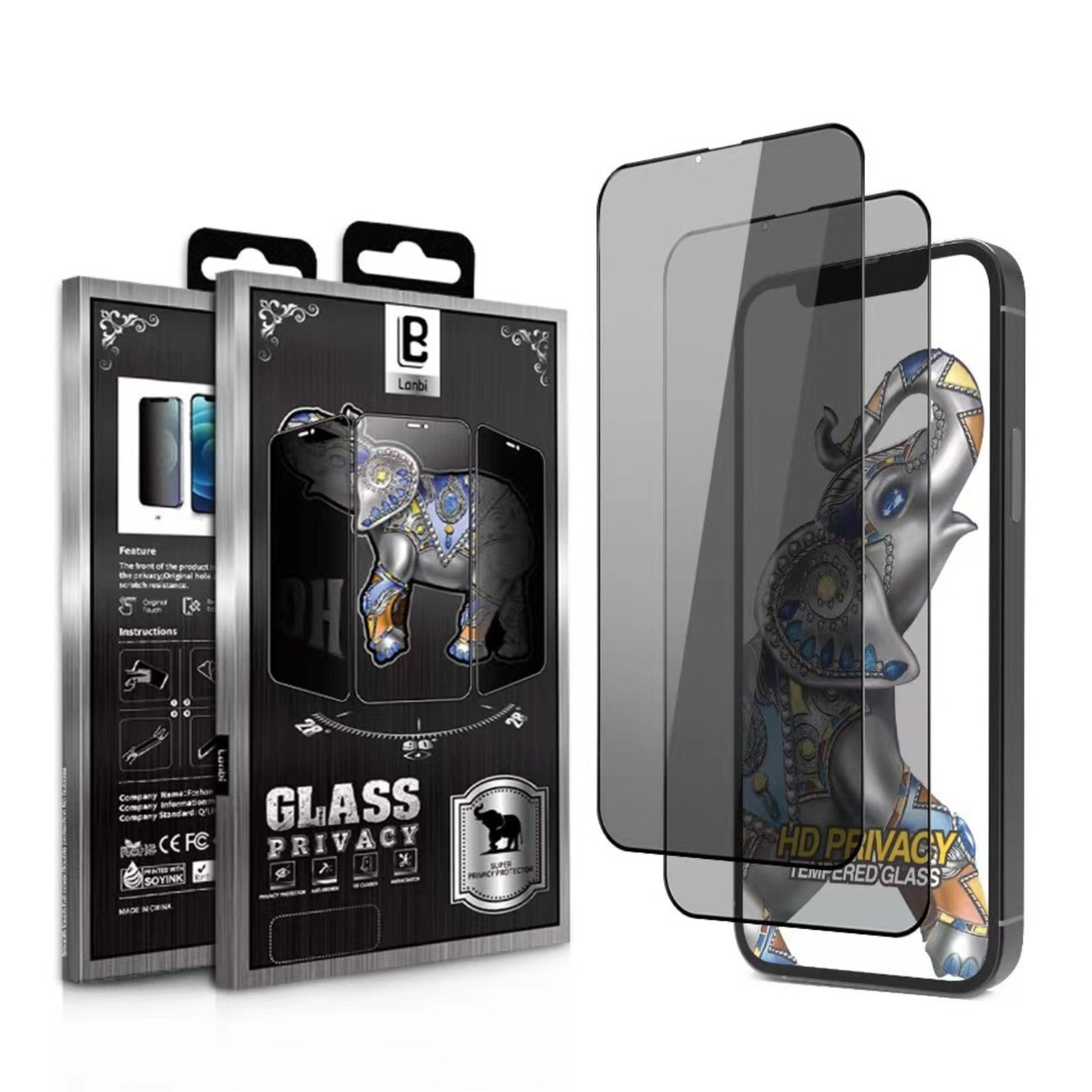 Захисне скло Lonbi Privacy для iPhone13/13pro/13max, iPhone14/14pro/14max/14pro max