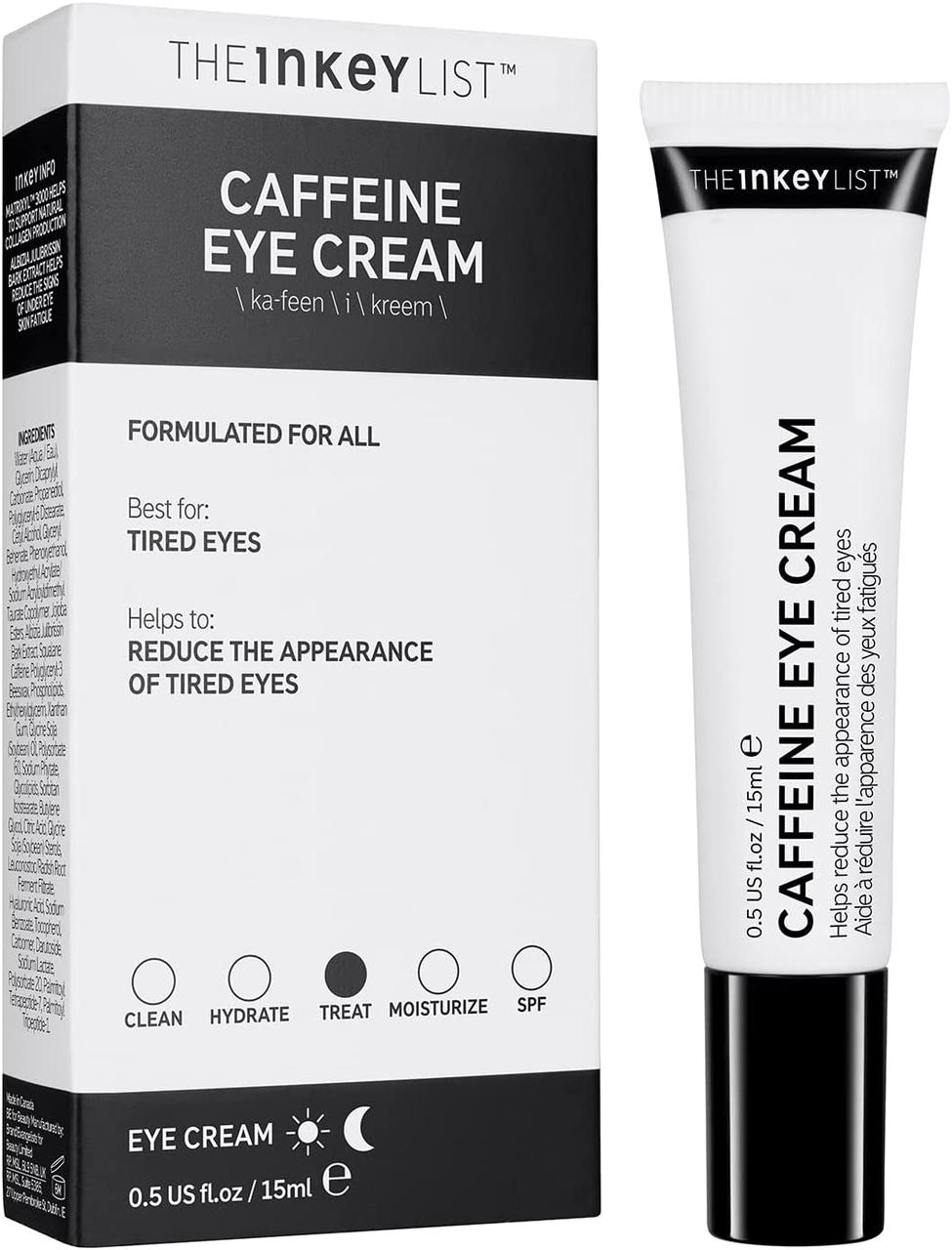 Крем для кожи вокруг глаз с кофеином The Inkey List Caffeine Eye Cream 15 мл - фото 2 - id-p828825198