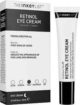 Омолоджуючий крем для шкіри навколо очей з ретинолом The Inkey List Retinol Eye Cream 15 мл