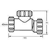 Зворотний клапан McAlpine T28M-NRV-40 40х40 мм, фото 2