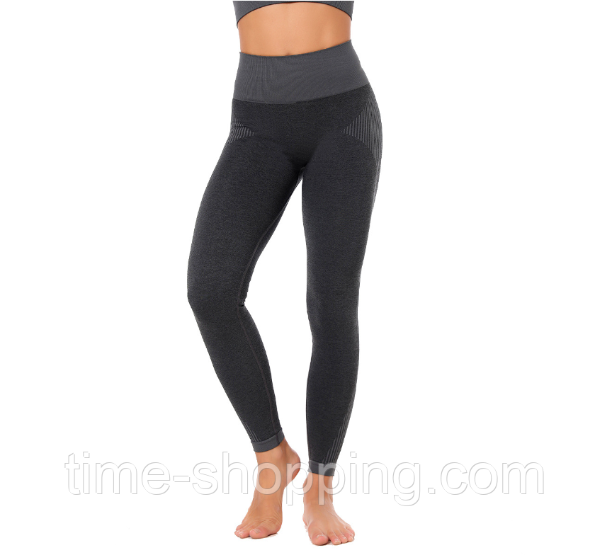 Лосини спортивні темно-сірі р.M (є відео)