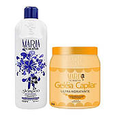 Набір колагену Maria Escandalosa Geleia Capilar Ultra Hidratante для волосся, 1000 + 1000 г (заводские)