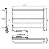 Електрична рушникосушка Laris Практик П5 1000 х 500 Е сенсор S3 (підключення зліва), фото 6
